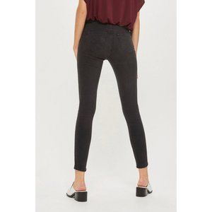 Topshop Moto Sidney jeans in washed black
